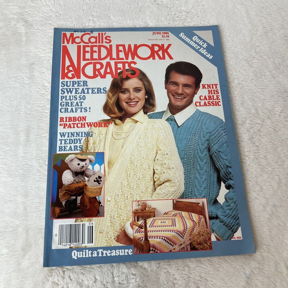 McCall's Needlework & Crafts Magazine June 1985 Crafts Knitting Sewing
